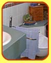The bathroom with shower